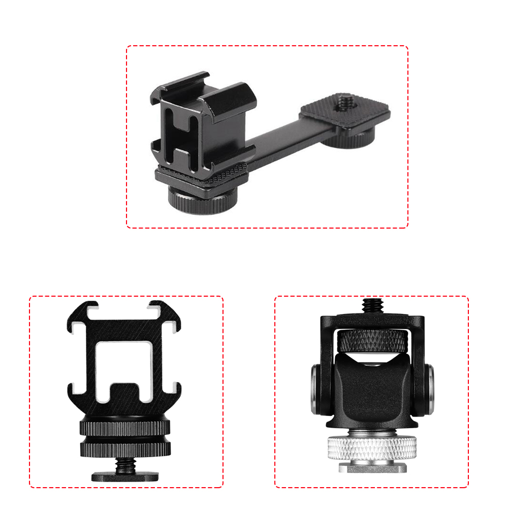 Support de Microphone 3 en 1 pour stabilisateur de cardan Zhiyun lisse 4 3 axes, extension de lumière vidéo LED