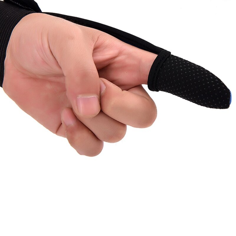Protecteur gants de pêche ligne de coulée lancer canne à pêche dédié respirant Polyester antidérapant unique doigt gants