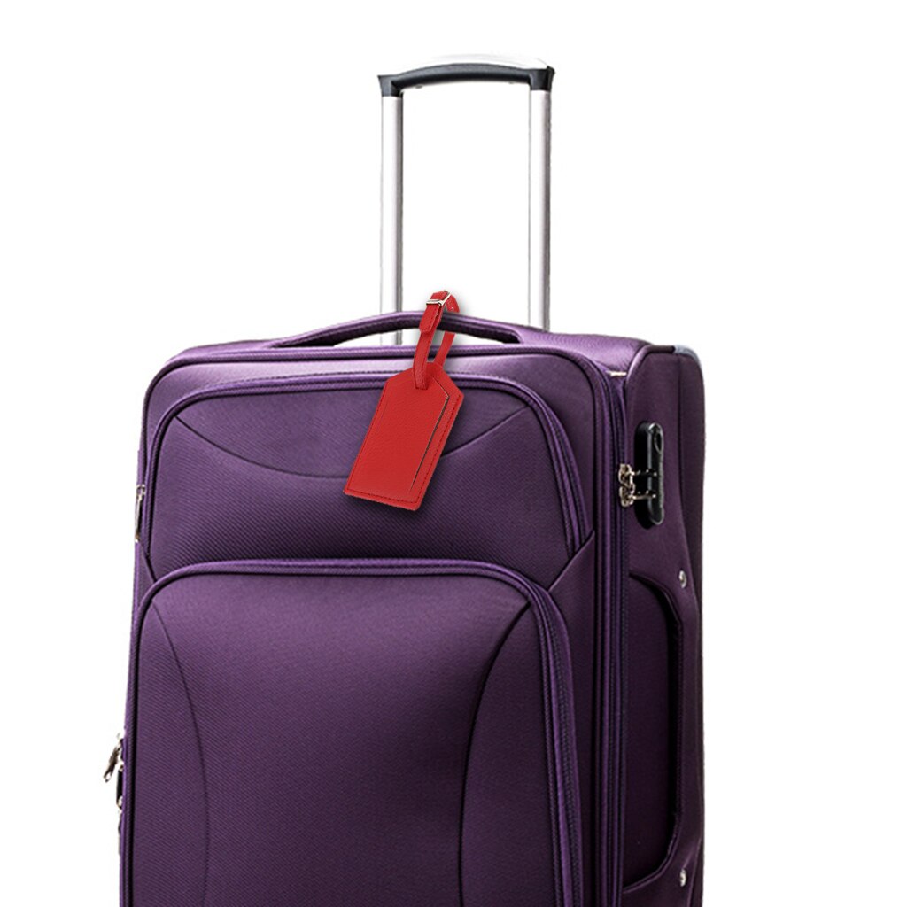 Fityle 2 sztuki skórzana etykieta robić bagażu PU walizka podróżna etykieta ID biała i czarna