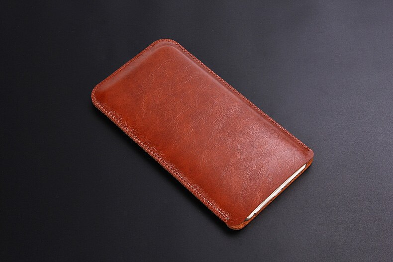 Pour LETV LeEco LE MAX 2X820X829 5.7 "luxe microfibre cuir manches téléphone sac housse étui pour LE MAX 2X820X829: dark brown