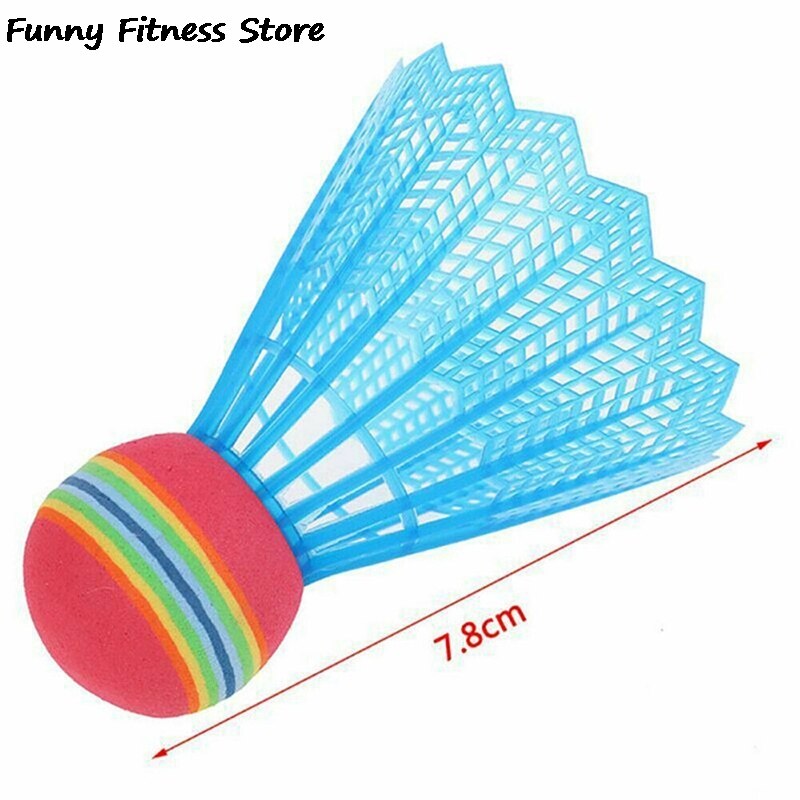 3 stk badmintonbolde sportstræningskugle bærbar udendørs badmintonbolte farverige holdbare fjedre