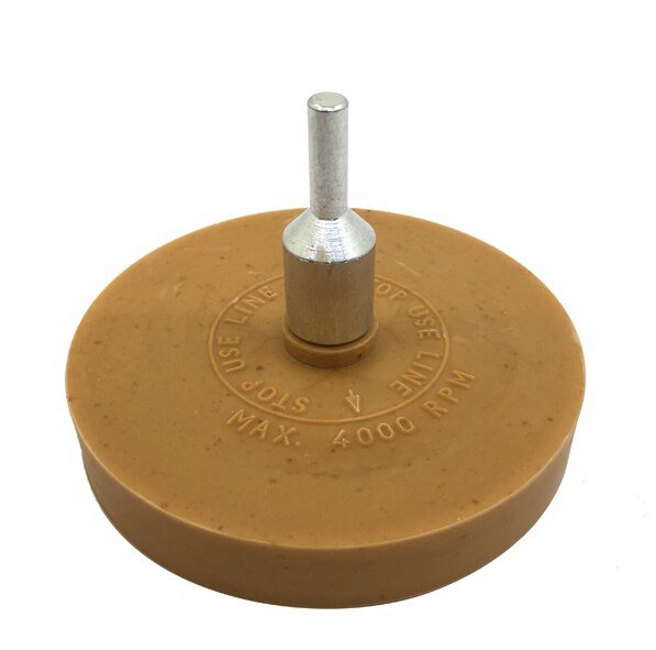 4 zoll 100mm Bohrmaschine Adapter Aufkleber Entfernung Anti kratzen Praktische Nadelstreifen Schnell Radiergummi Rad Gummi Effektive Glatte Auto: Silber