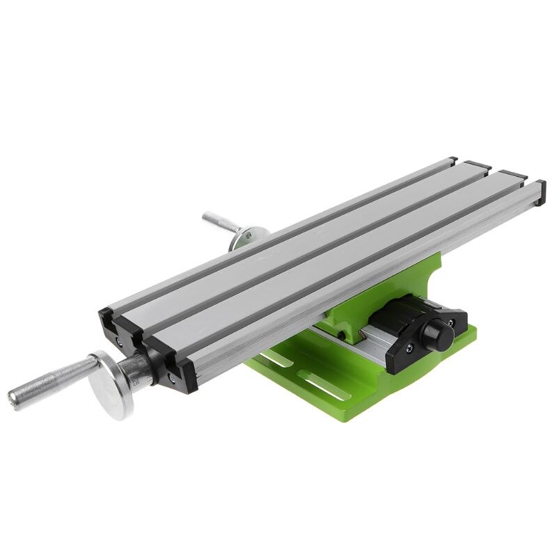 Mini fresadora mesa de trabajo Banco compuesto portátil X-Y Tabla de deslizamiento transversal adjustiva de 2 ejes para prensa de taladro de banco