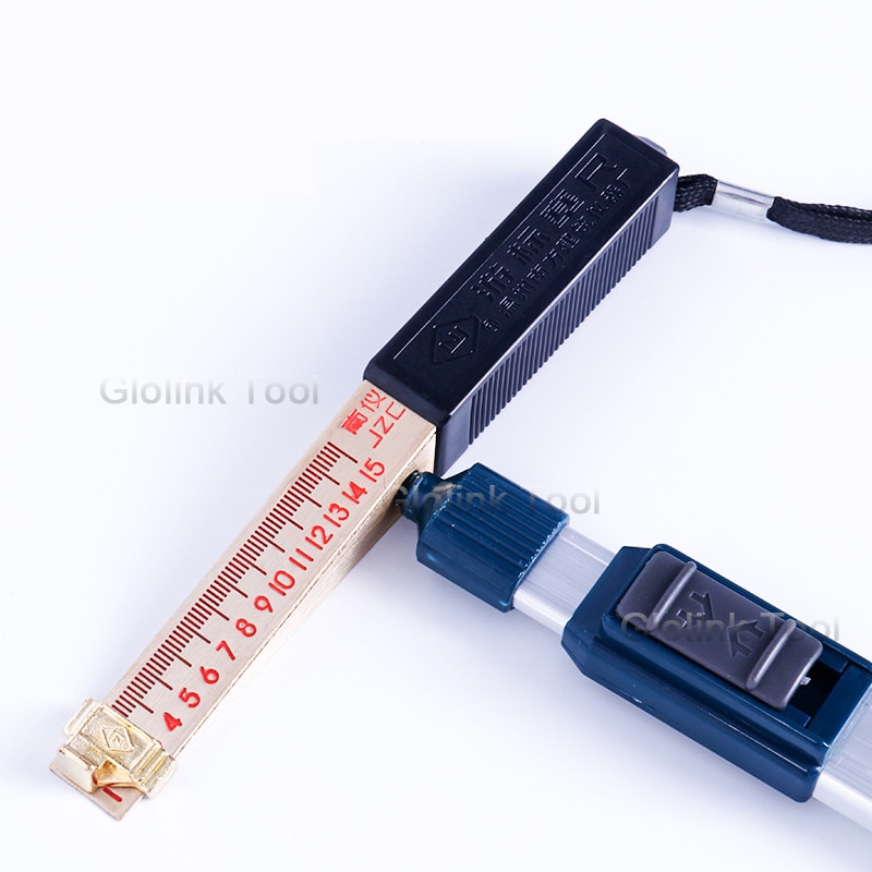 Medidor de espaço plano, régua em forma de cunha de cobre de 1-15mm, ferramenta de medição, medição de espaço da pinça