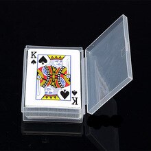 Gennemsigtige plastkasser spillekort container pp opbevaringskasse pakning poker spil kortsæt til pokersæt
