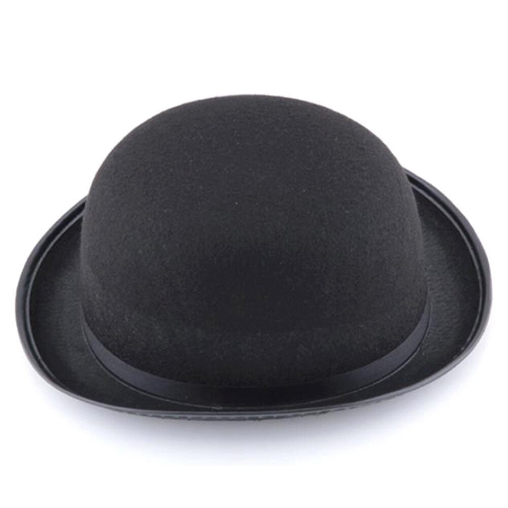 Punk svart trollkarl magi hattar vind gentleman hatt party performance jazz hatt halloween rekvisita vanliga män kvinnor unisex trick keps: Default Title