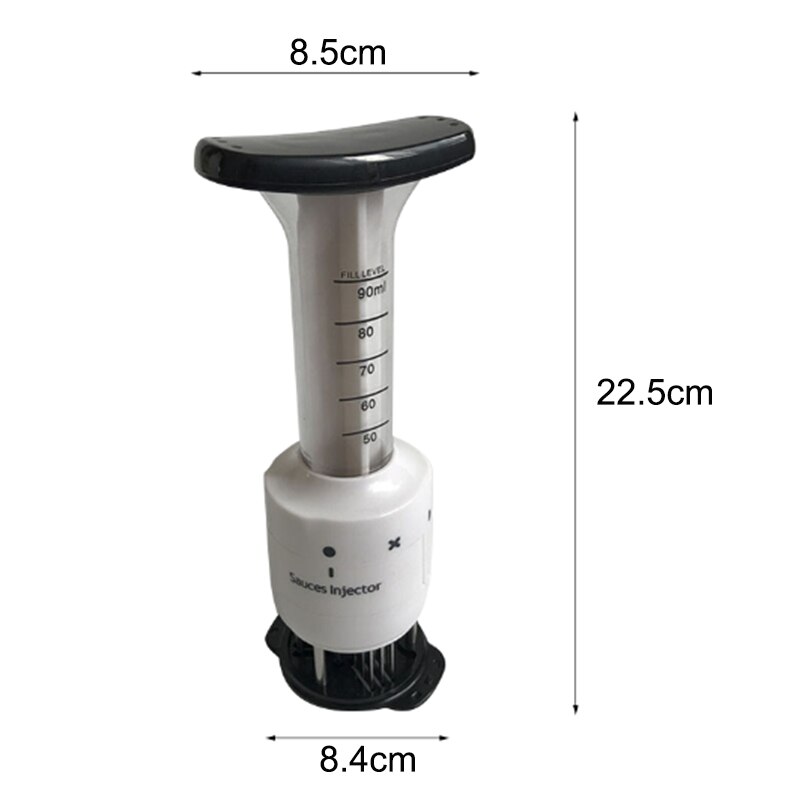 Upors 30 Naald Vleesvermalser Professionele Vlees Injector Tenderizer Rvs Blade 3 Oz Marinade Injector