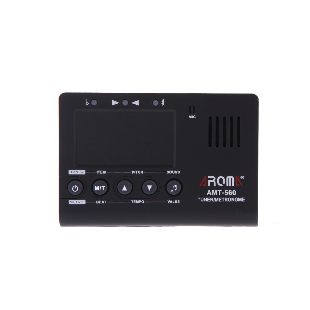 Aroma AMT-560 Gitaar Tuner Metronoom Ingebouwde Microfoon Met Pickup Kabel Voor Gitaar Chromatic Bass Viool Ukulele
