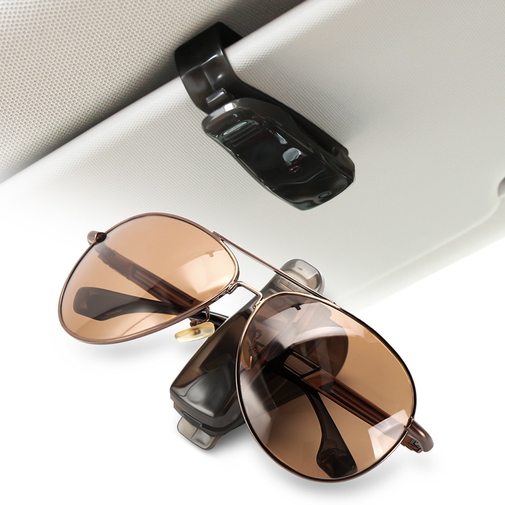 Car Glasses Clip Car Sun Visor Sunglasses Holder For Renault Megane 2 3 Duster Logan Clio Laguna 2 Captur Interior Accessories