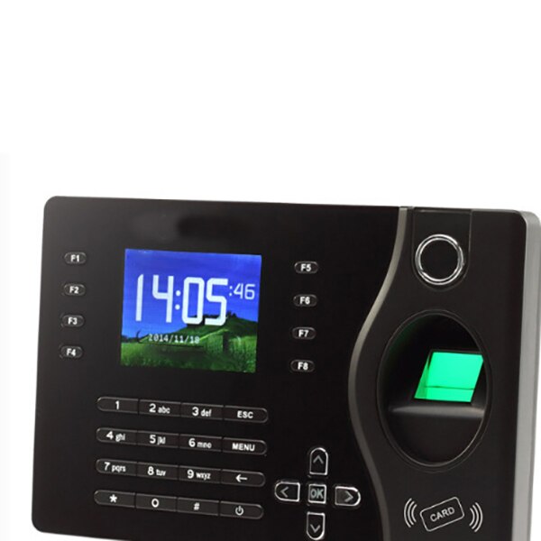 Biometric Fingerprint Attendance Machine 2.4 Inch Usb Fingerprint Scanner Time Clocker Tcp/Ip Employee Recorder Eu Plug