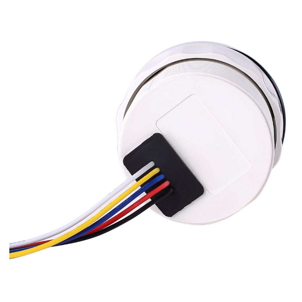Magideal 52mm oljetrykkmåler 0 ~ 5 bar 0 ~ 73 psi for marinebåt svart