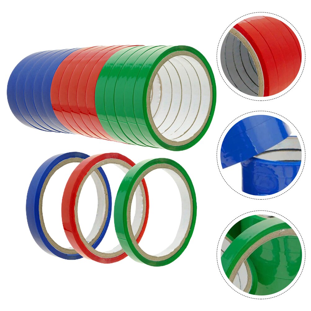 18 Pcs Poly Bag Sealing Tape Clear Bag Sealing Tape Premium Sealing Tape 12mm: Default Title