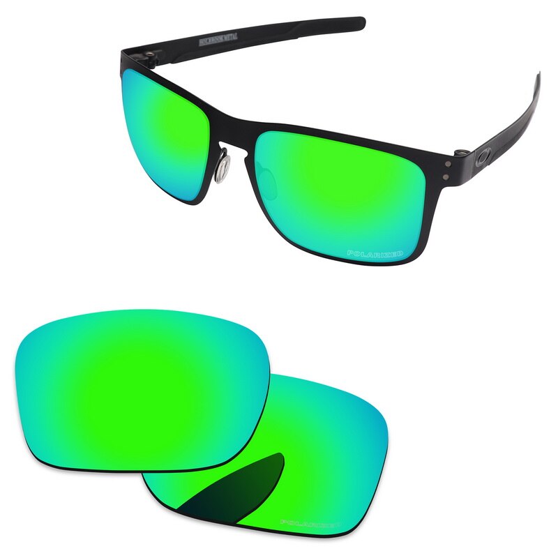 Alphax Polycarbonat POLARISIERTE Ersatz Linsen für-Oakley Holbrook Metall Sonnenbrille OO4123-Mehrere Optionen: Smaragd Grün