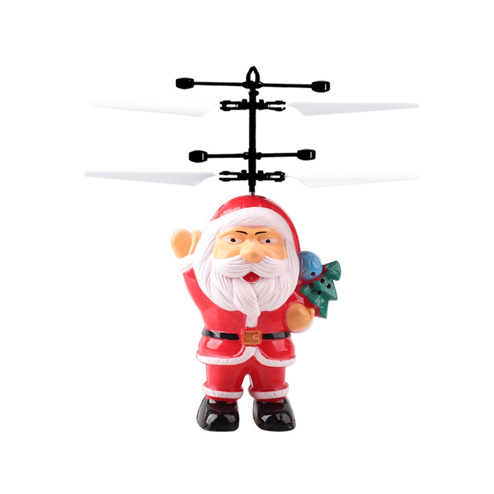 Vliegende Kerstman Rc Vliegende Speelgoed Infrarood Inductie Rc Santa Copter Met Usb Opladen Creatieve Grappige Cadeaus Voor Kinderen Kids