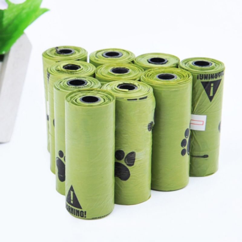 Degradable Pet Dog Poop Waste Bag Biodegradable Dog Outdoor Walking Poop Pick-up Bags