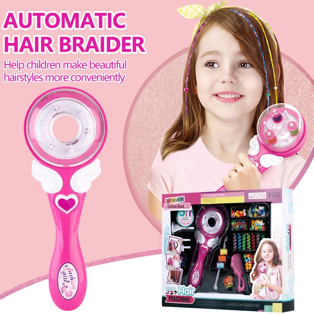 Electric Automatic Hair Braider Braiding Tools DIY Hairstyle Twist Machine Weave Roller Toys For Girls Birthday Toys