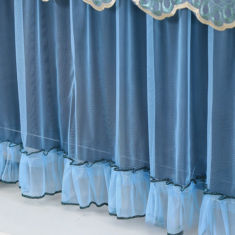 32/37/42INCH Lace Fabric Door Curtain TV Circle Can Be Flipped Dust Cover Monitor Screen Home Decorations Dust Cover