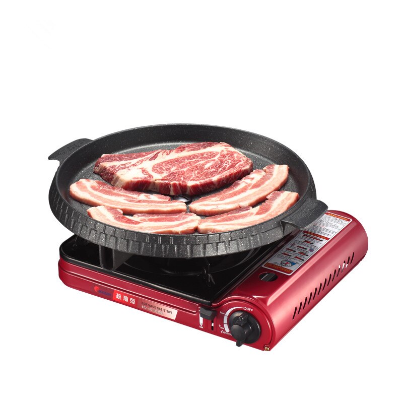 koken tools aluminium gas grill pan pan vlees griller ronde zwarte frituren roosteren pannen steak bbq barbecue espeto