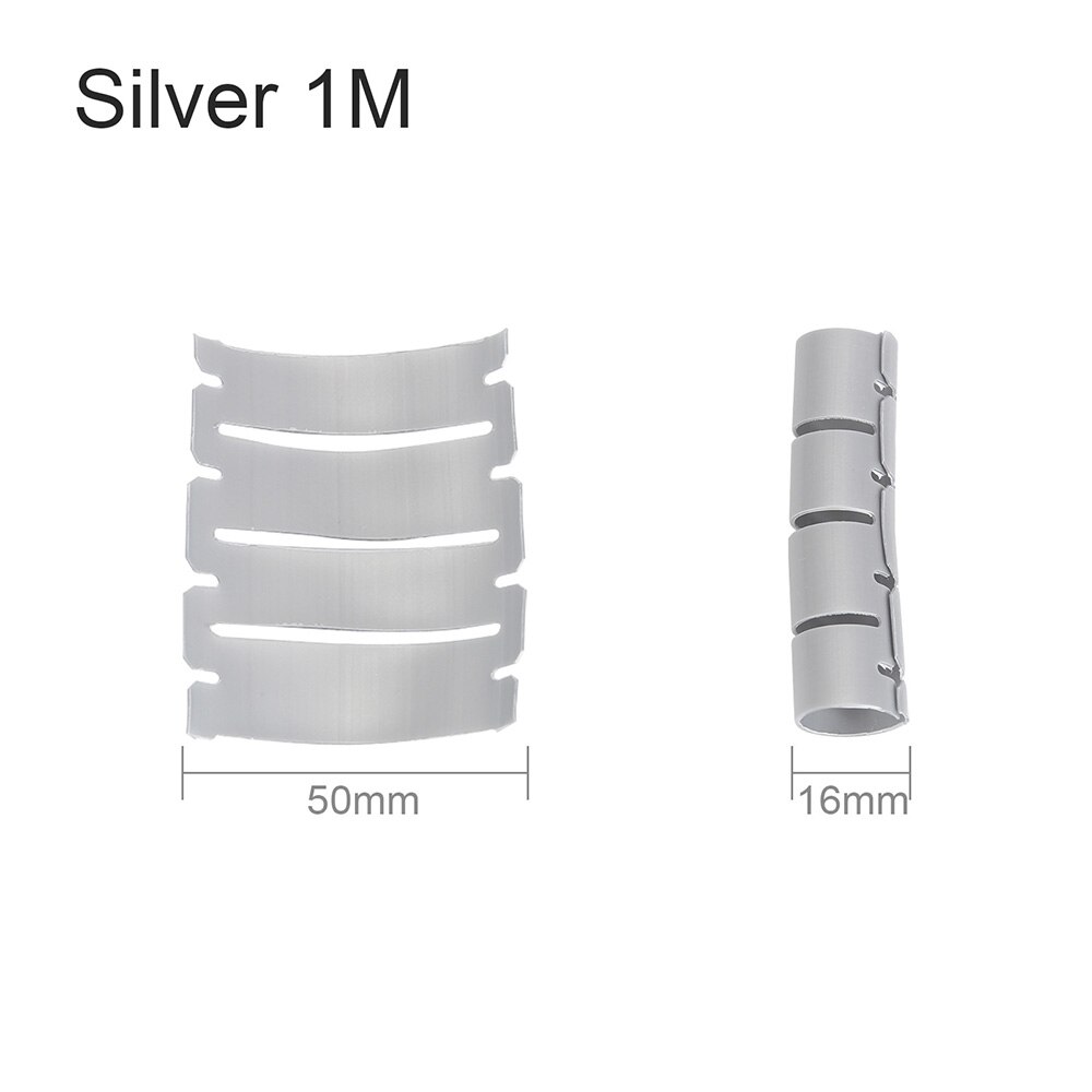 1/3/5 Meters Soft Cable Grip Strip Cover Carpet Floor Cable Protector Cable Management Strip Wrap Wall Carpet Nylon Wire Cover: 16mm x 1M Silver / 5Pcs