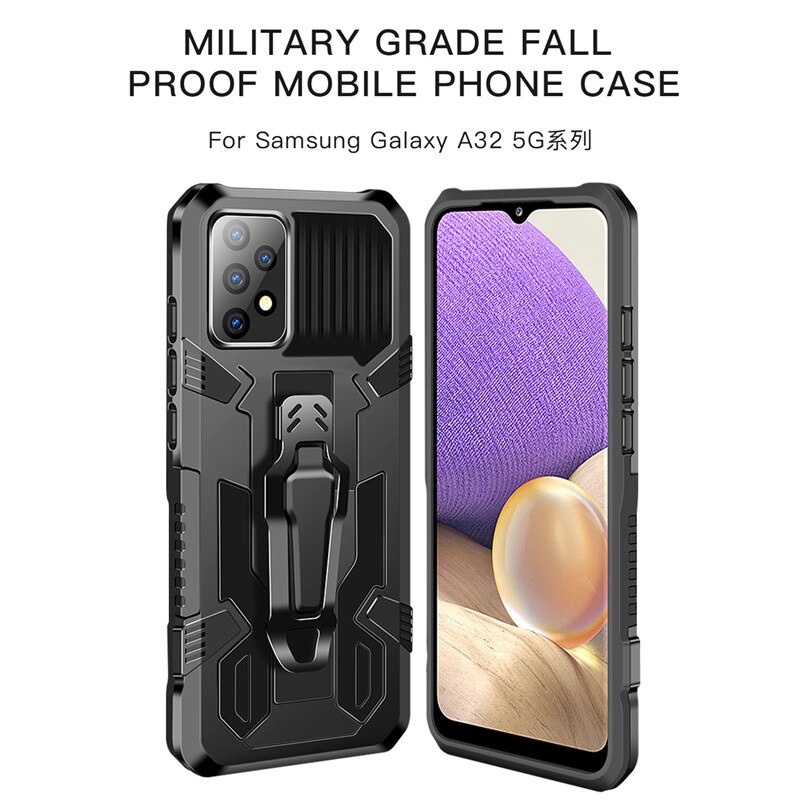 Armor Case For Samsung A32 4G Case Shockproof Stand Holder Belt Clip Holster Cover for Samsung Galaxy A32 4G SM-A325F A 32 6.4&quot;