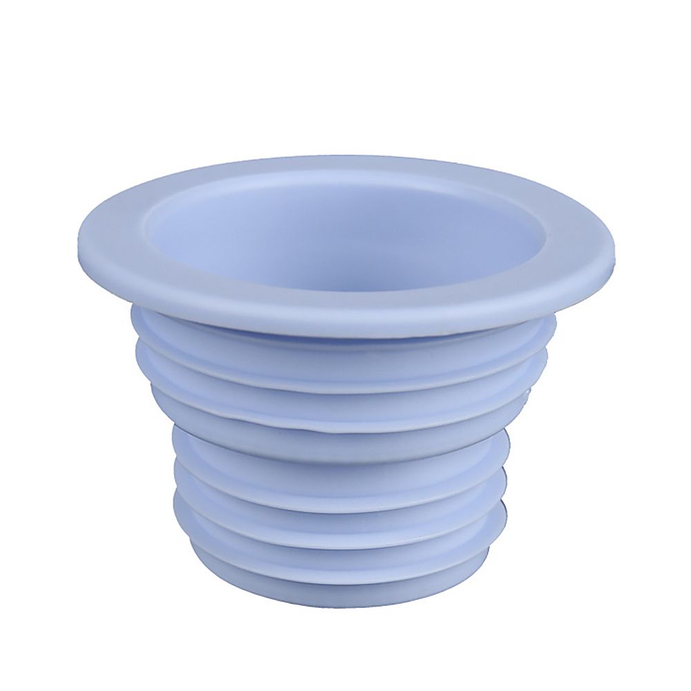 Household Washing Machine Pipe Connector Insect Proof Anti-odor Sewer Pipe Seal Ring Sealing Cover Floor Drain Plug: Dark Blue