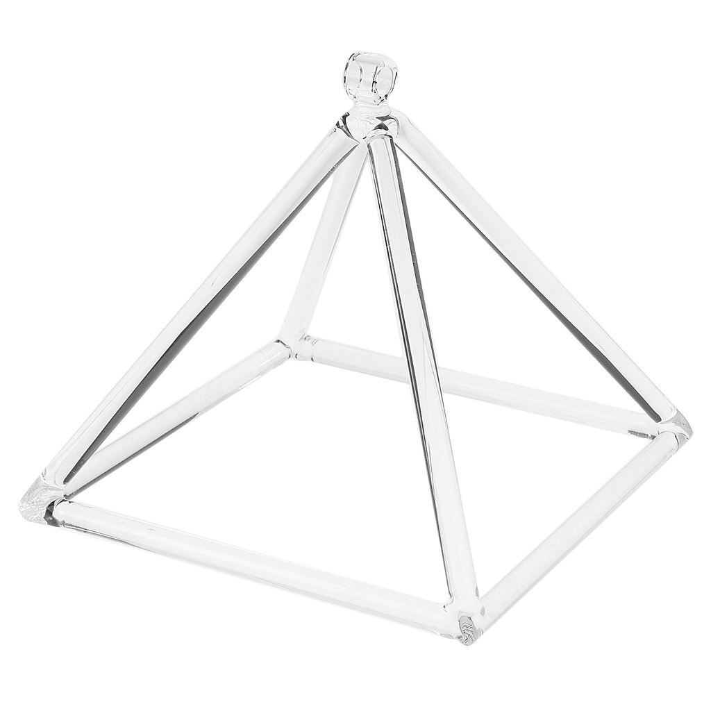 9in Quartz Crystal Music Singing Pyramid C Note for Meditation Relaxation