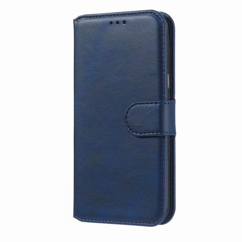Etui til samsung galaxy  j3 j5 cover covers flip luksus læder vintage magnetiske pung telefontasker til galaxy  j330 j530 coque: Til  j330eu j3 2017 / Blå sag