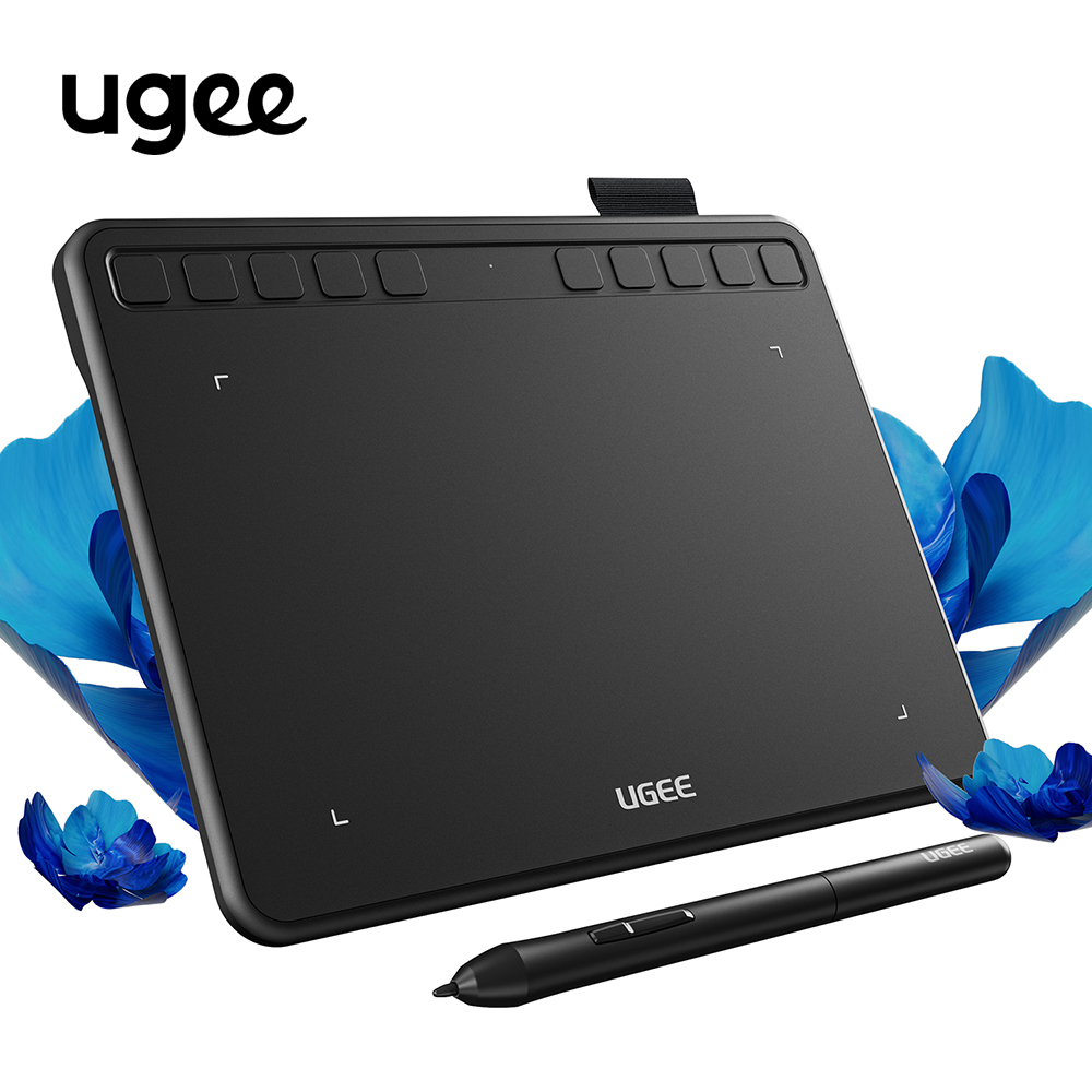 Ugee  s640 ritplatta 6 -tums ritplattor digital penna skrivplatta ritbräda 8192 stylus för android windows mac laptop