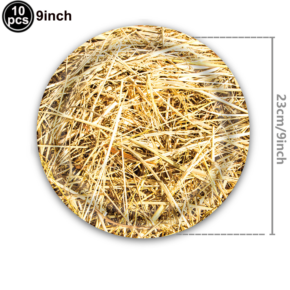 Farm Hay Table Cover Straw Tablecover Cowboy Western Birthday Theme Grass Tablecloth Decorations Hawaiian Luau Party Supplies