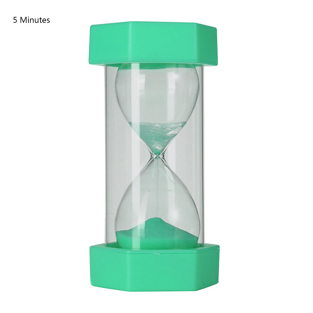 Wooden Hourglass Sand Clock 5-30 Minutes Sand Clock Kids Toothbrush Timer Time Counter Classroom Game Timer Home Decoration: Green / 30min