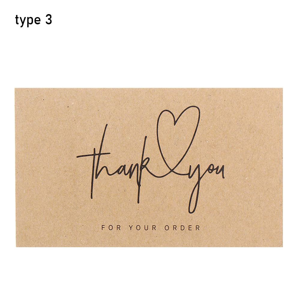 Cartes postales en papier kraft GT "Merci pour votre commande", cartes de voeux, attro, au détail en ligne, appréciation express, 30 pièces: Rouge