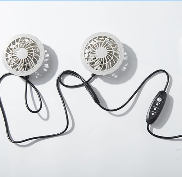 Zomer Ice Cool Vest Heren USB Koeling Airconditioning Fan Jas Fietsen Camping Hittebestendig -9 ° Mouwloze werkjas: XXXL / Turquoise