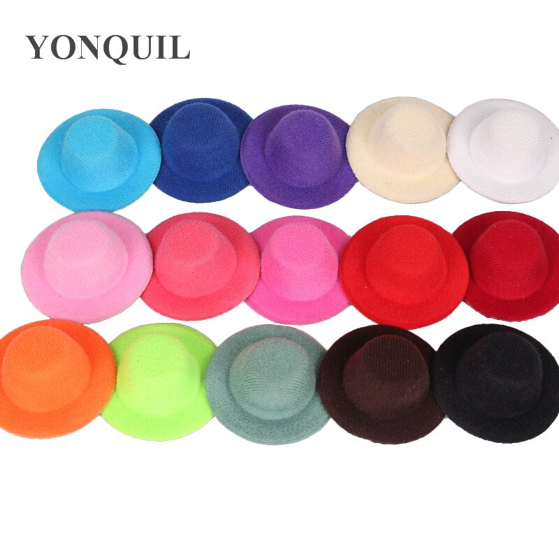 5Cm Mini Top Hats Cute Girl Party Headwear Wedding DIY Hair Accessories Party Event Occasion Hats Baby Hairstyle Multiple Color