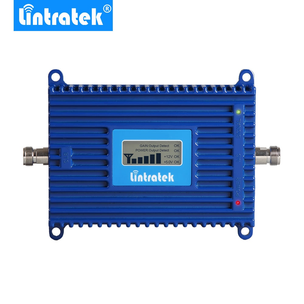 Lintratek 4g lte repetidor de sinal impulsionador 800mhz faixa 20 70db ganho 4g lte 800mhz celular móvel amplificador repetidor de sinal @