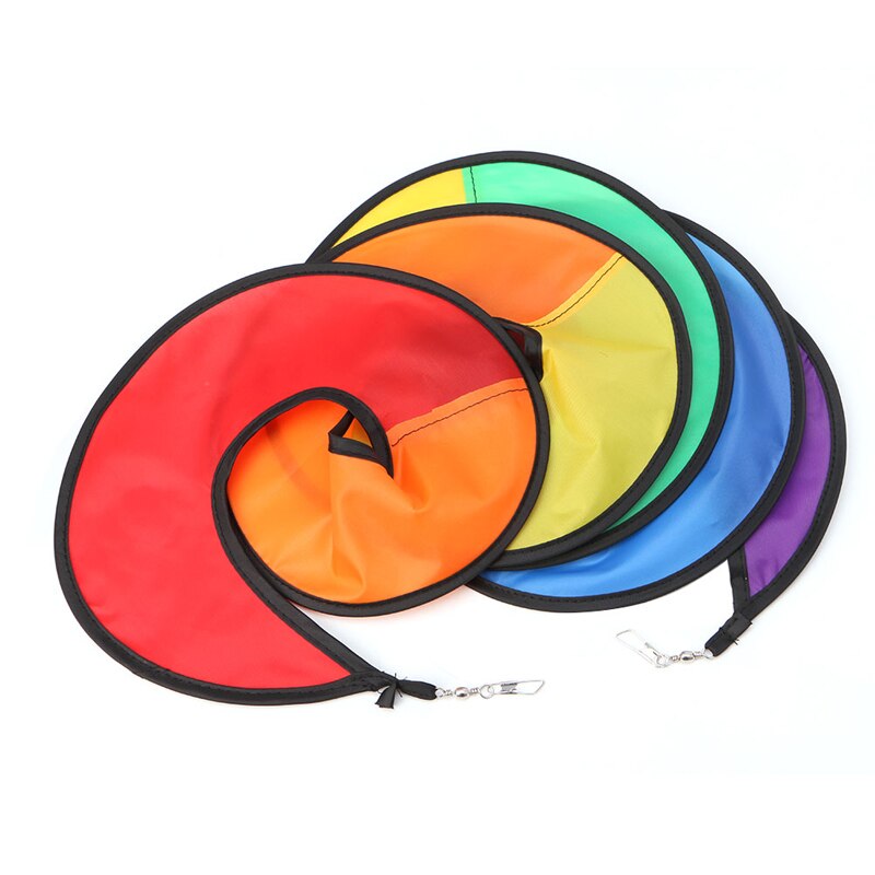 Multifunctionele Opvouwbare Rainbow Spiral Windmolen Wind Spinner Home Garden Decor Outdoor Kinderen Speelgoed