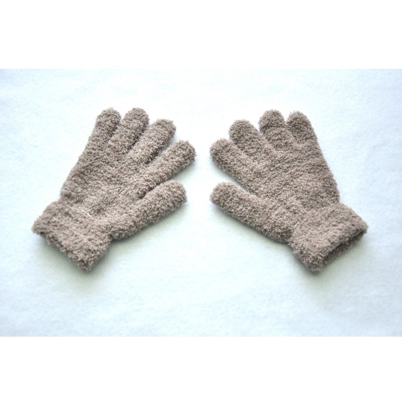 Wecute Herbst und Winter warm Art Handschuhe für 5-11Jahre freundlicher Vlies Verdickte Weich Korallen Vlies Handschuhe Ich bin Freien Spielen Radfahren: khaki