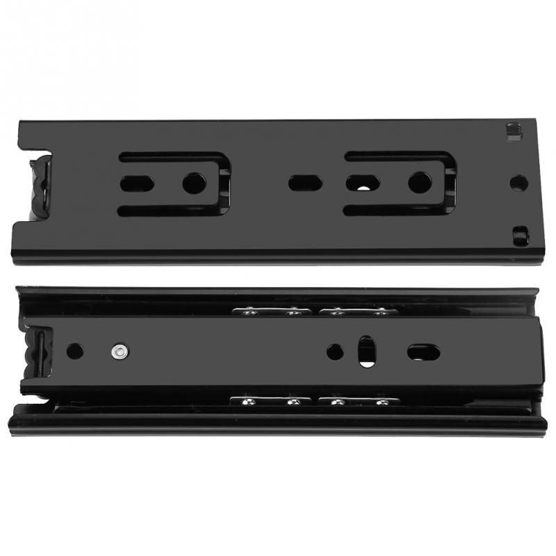 2 unids/lote de Mini guías para cajones cortos riel de guía de extensión completa para el hogar, cocina, cajón, armario, muebles, accesorios de Hardware