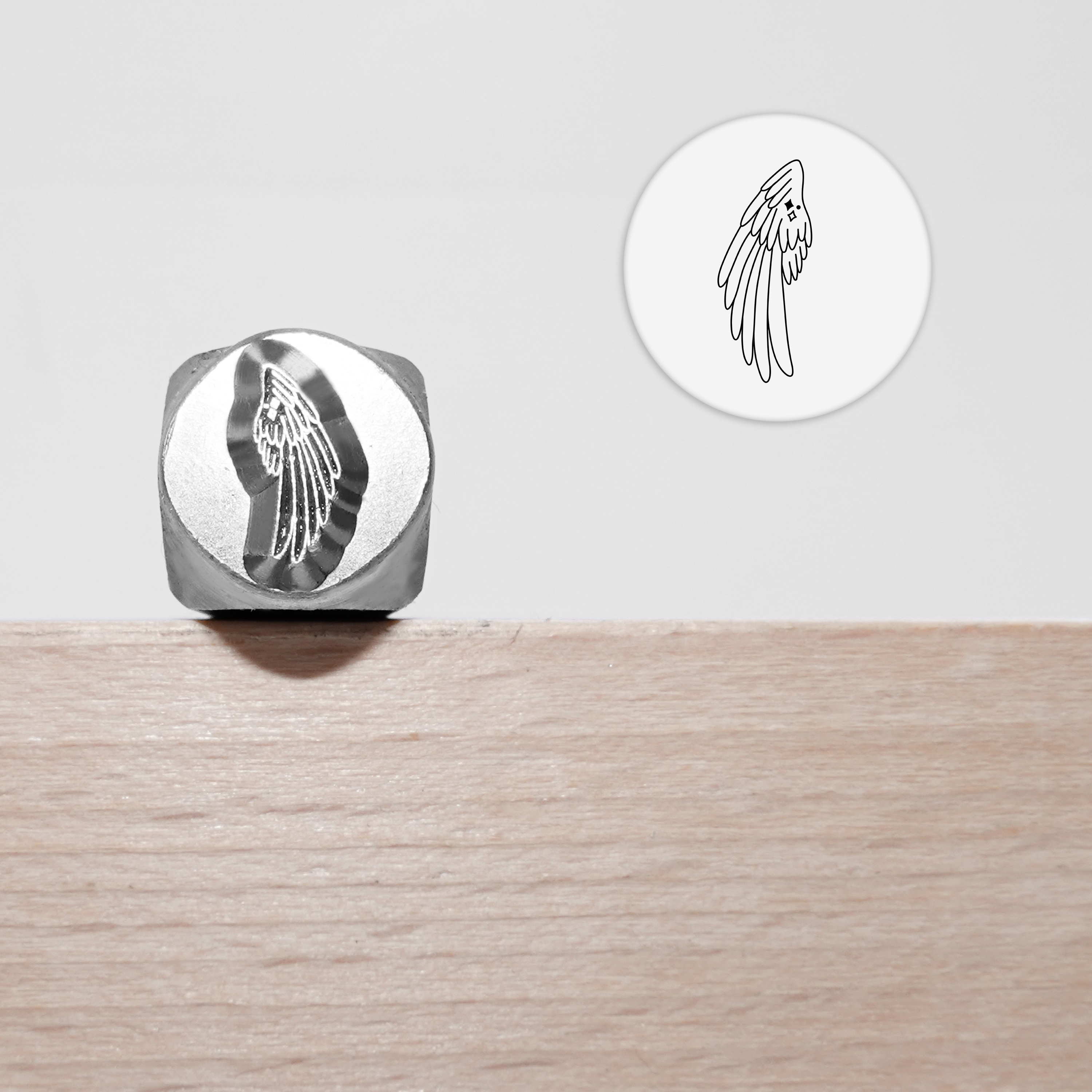 Metallprägung, Schmuckherstellungszubehör, mystische Ikonen, Metall-Stempel für Metall, Schmuck (8,5 mm): Licht Grün