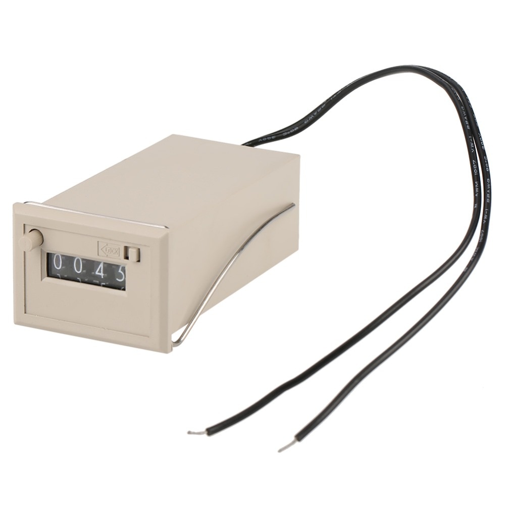 4 Digits 0-9999 Digital Pulse Counter Electromagnetic Pulse Counter Tool DC 24V CSK4-NKW Electric Pulse Counts