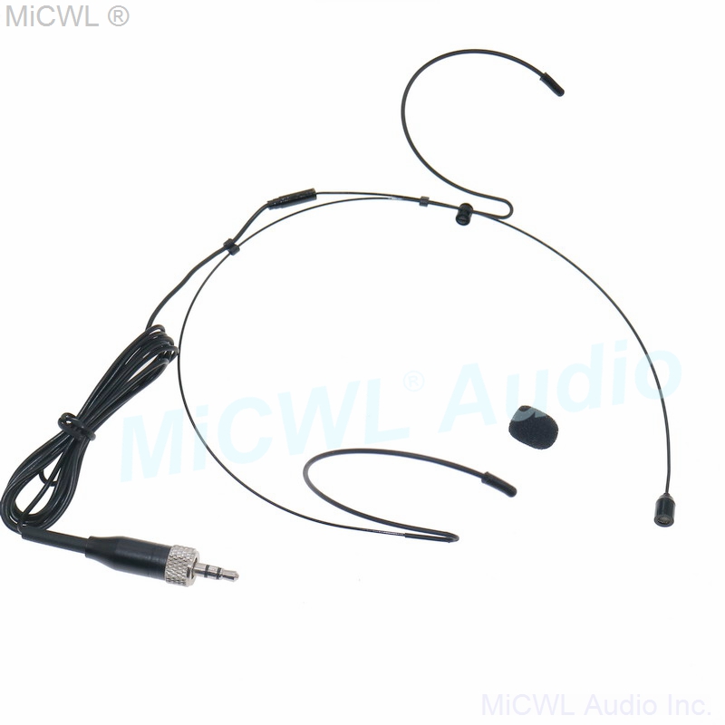 Verborgen Authentieke Zwarte Headset Microfoon Voor Sennheiser G2 G3 G4 G5 BeltPack 3.5mm Lock pluggen