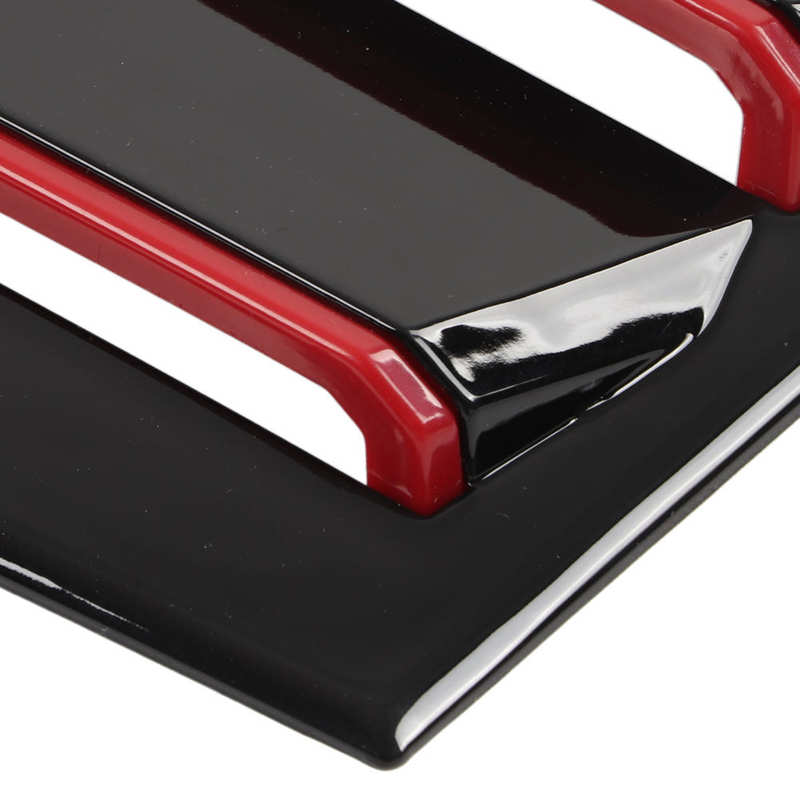 Air Vent Scoop Louvers Gloss Black ABS Simple Installation Wear Resistant Anti Impact Nonfading High Toughness Side Vent Window