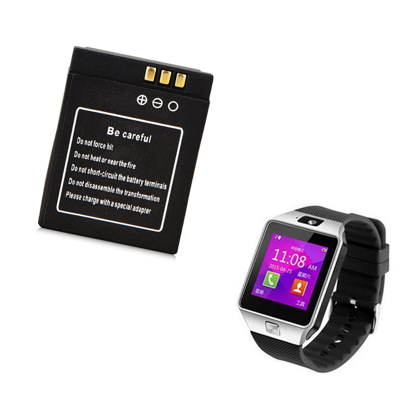 Voor A1 DZ09 380 mah Oplaadbare Batterij Voor Slimme Horloge A1 dz09 Bluetooth Smart Horloge Vervangende Batterij
