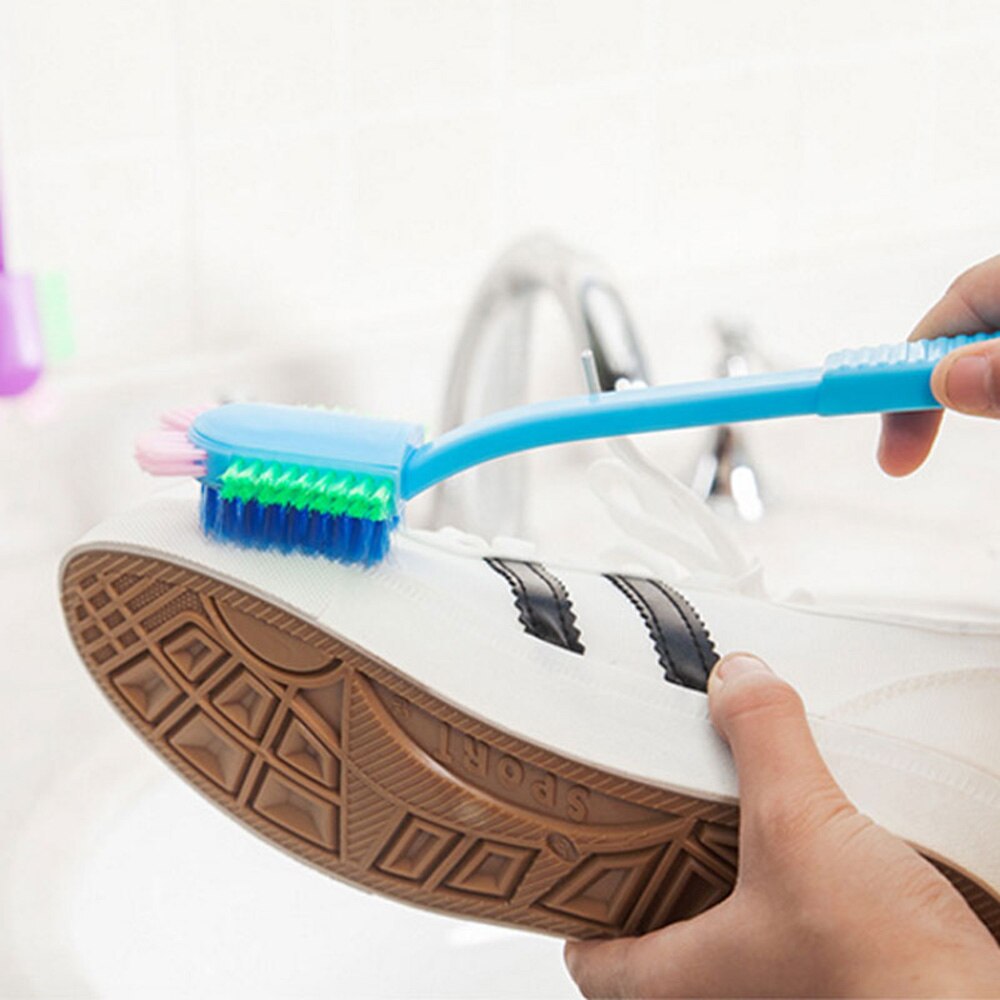 Brosses de nettoyage multi-tête brosse à chaussures avec longue poignée pour ménage chaussure lavage pratique maison vie divers