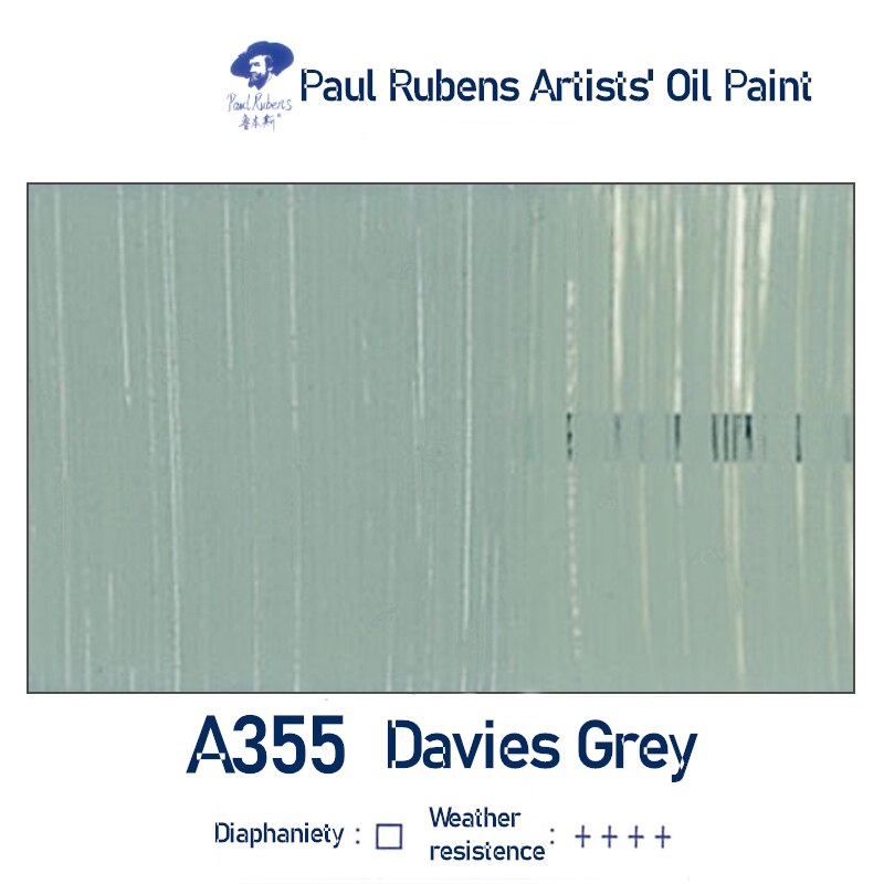 Paul Rubens 40Ml Professionele Olie Verf Buizen Art Leverancier Een Serie Canvas Pigment Voor Artist En Schilder: Davies grey