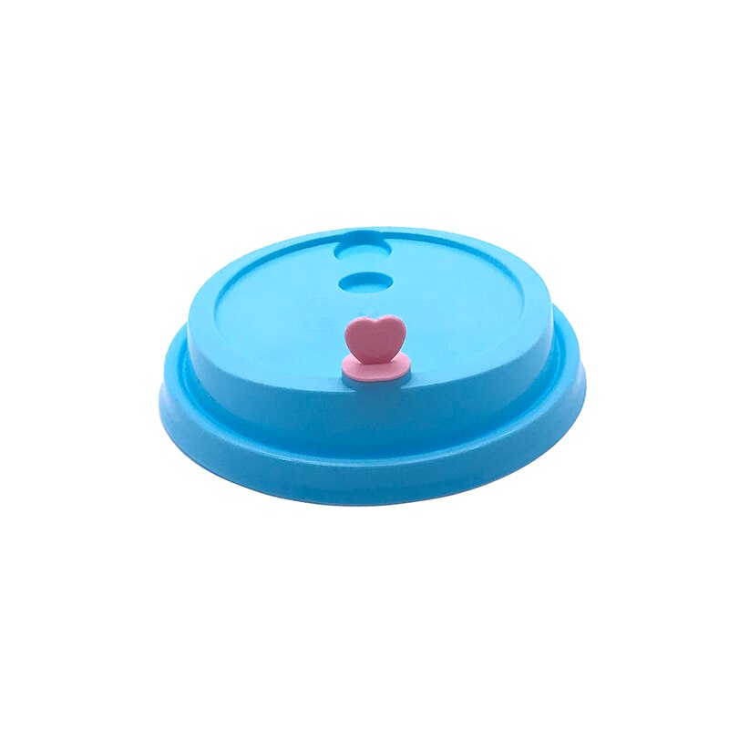 500pcs disposable injection milk tea cup lid stopper handmade DIY accessories heart shape stopper