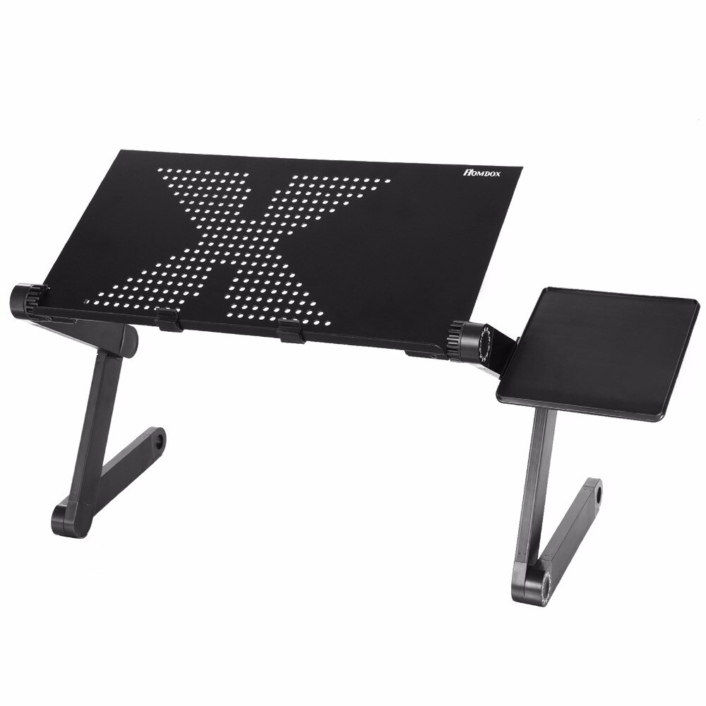Homdox Computer Desk Portable Adjustable Foldable Laptop Notebook Lap PC Folding Desk Table Vented Stand Bed Tray N20*
