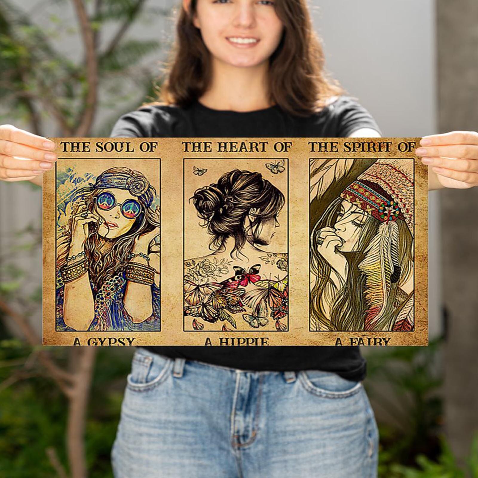 Moderne Schilderkunst Poster Vlinder Bloem Letters Dames Gedrukt Horizontale Poster Behang Voor Office Home Decoratie 61x41cm