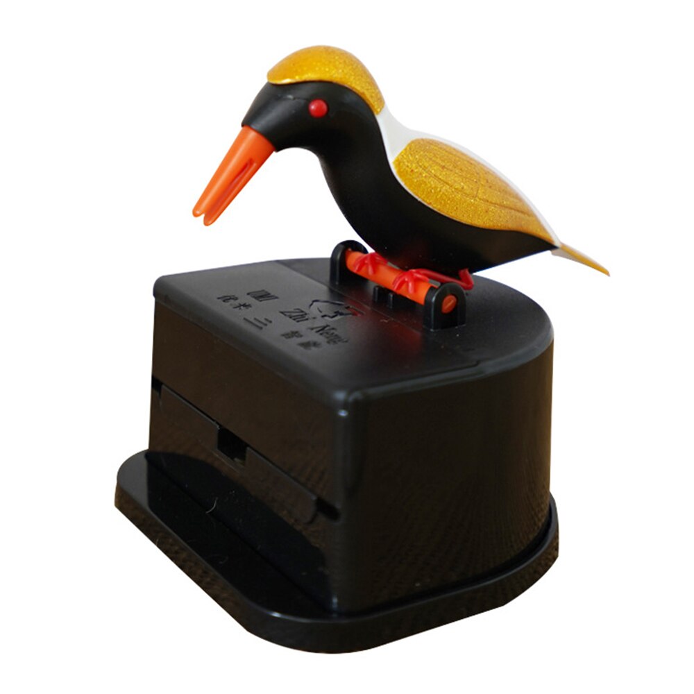 Kleine Vogel Tandenstoker Doos Keuken Automatische Push-Type Huishoudelijke Tandenstoker Houder Dier Restaurant Tandenstoker Houder: E