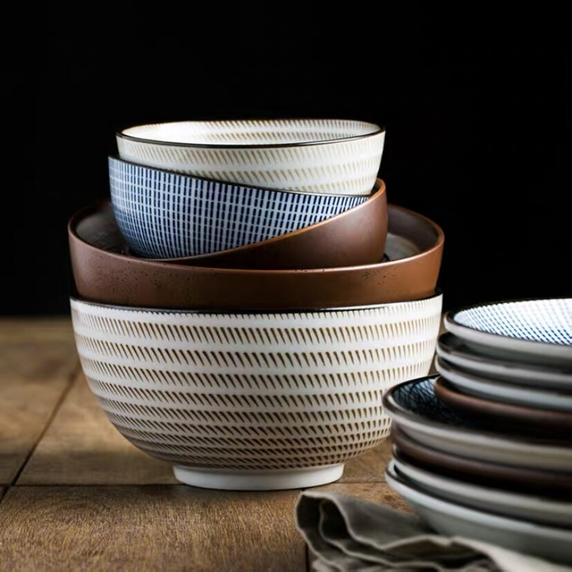 Nouvelle vaisselle de Style oriental 6 pouces assiette en céramique fabriquée à la main