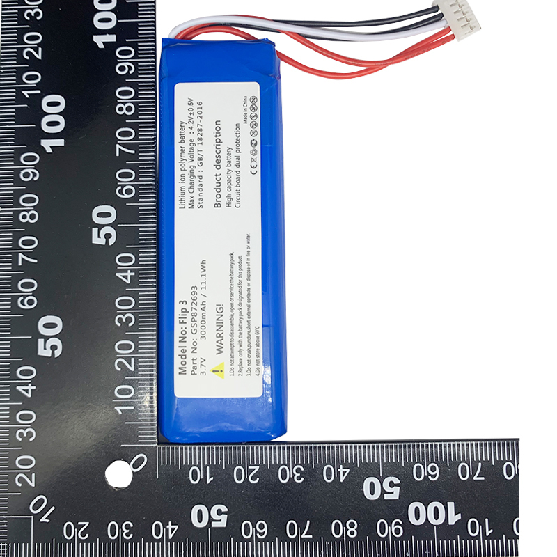 1 Pc 3.7V 3000 Mah/11.1Wh GSP872693 Batterij Voor Jbl Flip 3 Flip3 JBLFlip3 Hoge Capaciteit Batterij